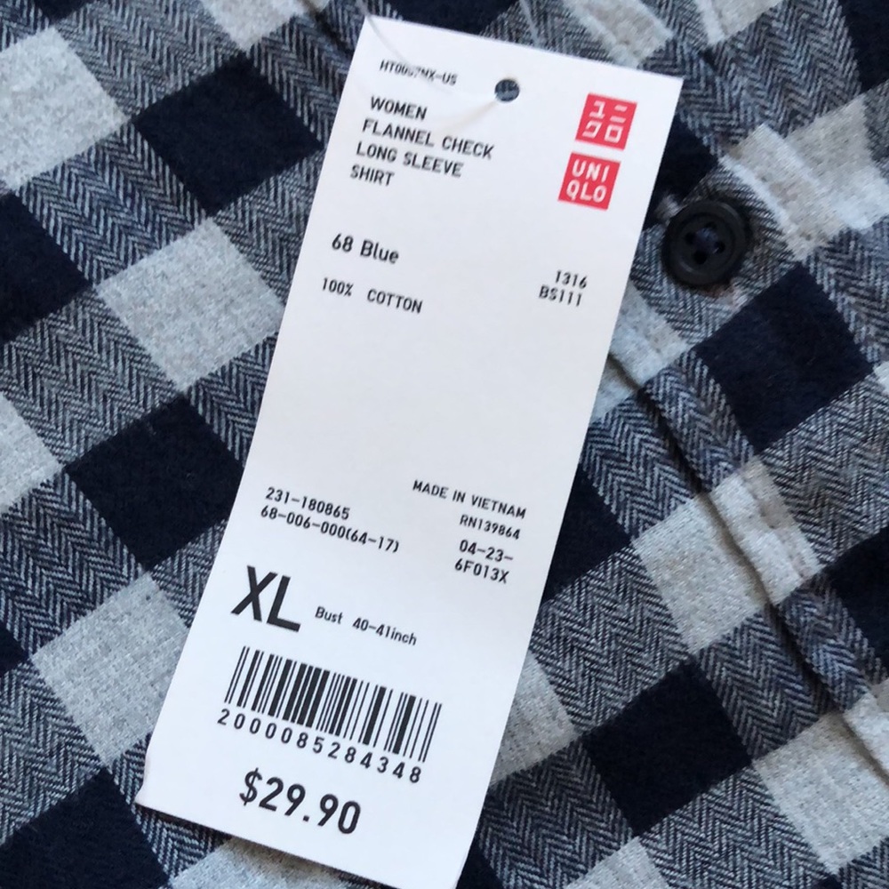 NWT Plaid Button Down - Picture 3 of 4